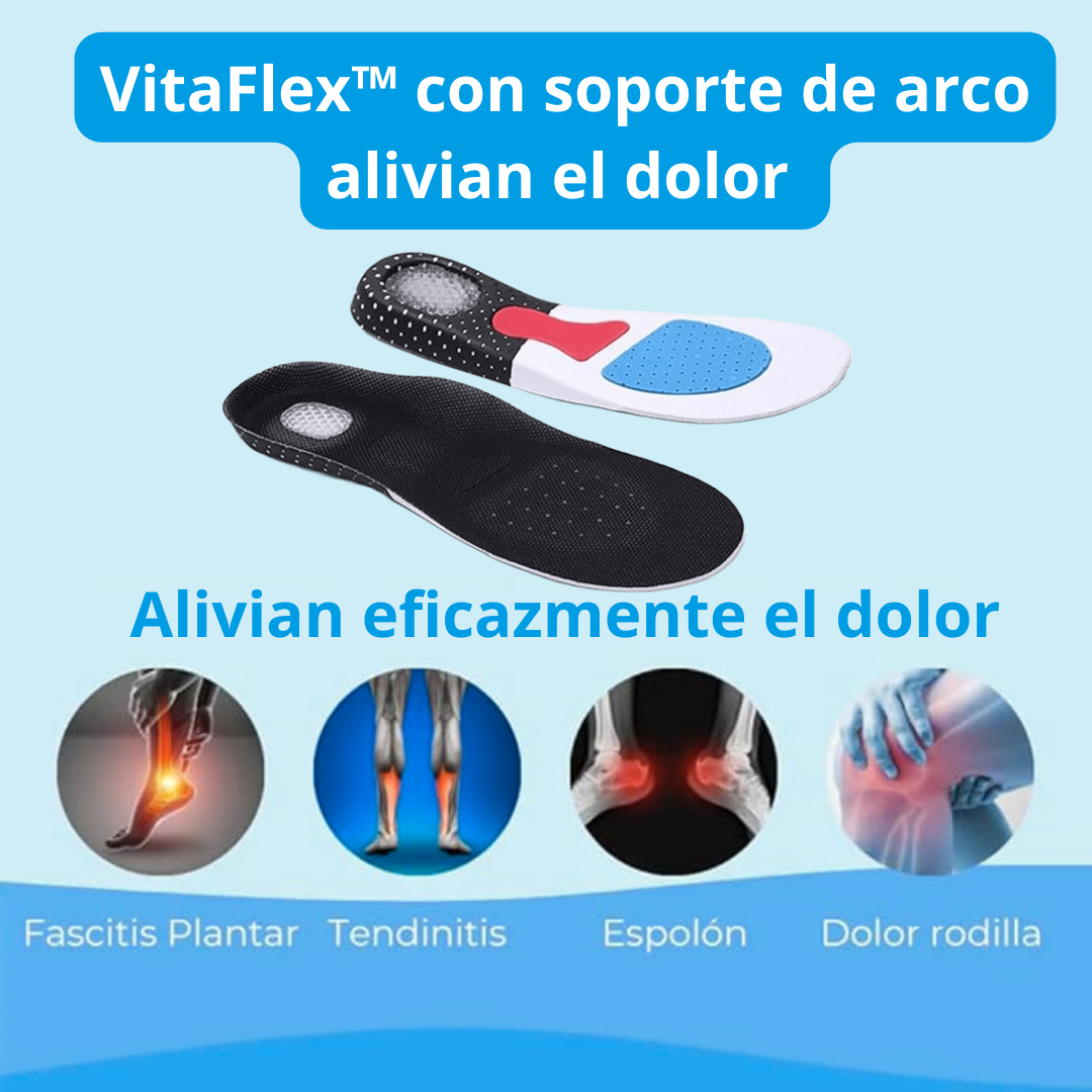 Plantillas VitaFlex™ - Alivio del dolor desde el primer día.